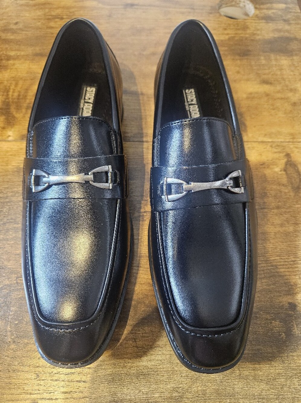 Stacy Adams Kaylor Boys 6.5M Dress Loafer Black Slip-On Shoes NEW In Box